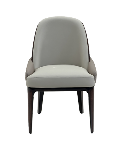 Italian Modern Luxury Upholstered Leather Dining Chair.1